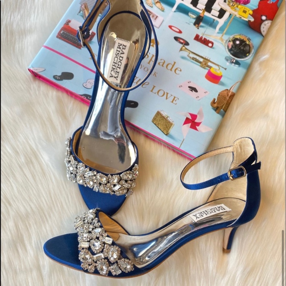 Badgley Mischka Lara Crystal Sandal size 7 1/2